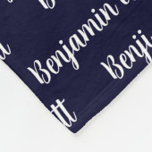 Kinder persoonlijke vlootsbank fleece deken (Hoek)