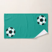 Kinder persoonlijke Voetbal sport Groen Bad Handdoek (Handdoek)