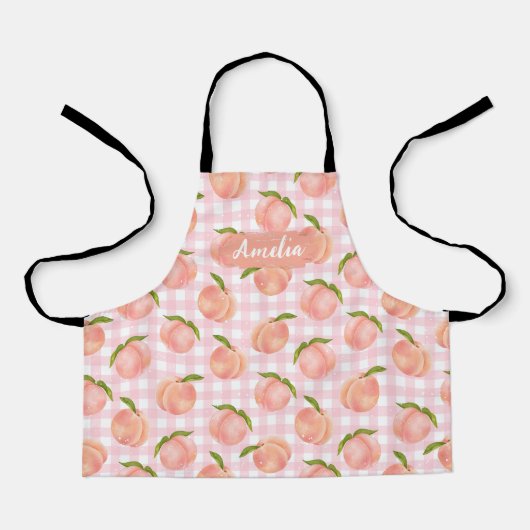 Kinder perzik gepersonaliseerd Schort, Cook Baking Schort (Voorkant)