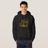 Kinder Petal Patrol Gouden Faux Folie Gedrukt Bloe Hoodie (Voorkant volledig)
