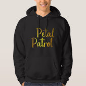 Kinder Petal Patrol Gouden Faux Folie Gedrukt Bloe Hoodie (Voorkant)