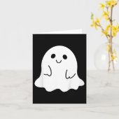 Kinder peuter Halloween Boo Ghost Met Een Bow Girl Kaart (Gele Bloem)