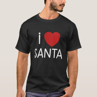 Kinder peuter Ik hou van kerstman jongens meisjes  T-shirt