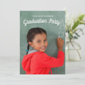Kinder Photo Graduation Party Kaart (Staand voorkant)