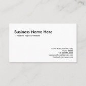 Kinder pianolessen - Pianoleraar/instructeur Visitekaartje (Achterkant)