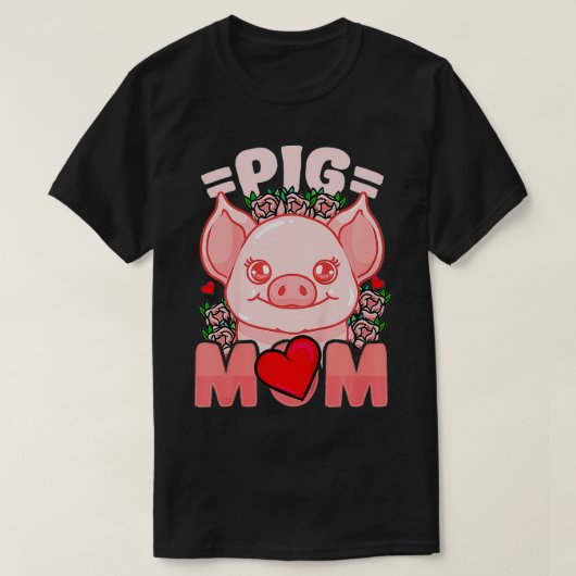 Kinder Pig mama Farmer T-shirt (Design voorkant)