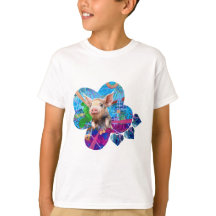 Kinder Piggy houdt van kunst T-shirt
