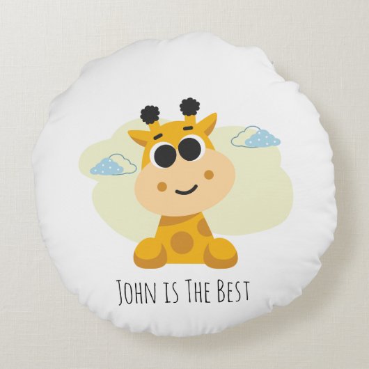 Kinder piloot rond kussen (Achterkant)