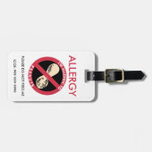 Kinder pinda's allergisch voor pinda's bagagelabel (Voorkant horizontaal)