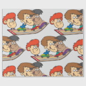 Kinder Pinewood Derby Car Race Cadeaupapier (Vlak)