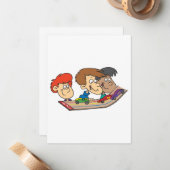 Kinder Pinewood Derby Car Race Notitiekaartje (Voorkant / Achterkant in situ)