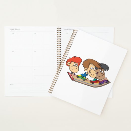 Kinder Pinewood Derby Car Race Planner (Display)