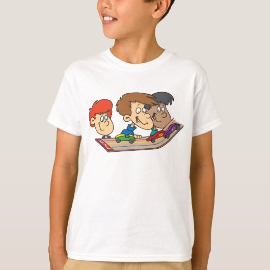 Kinder Pinewood Derby Car Race T-shirt (Voorkant)