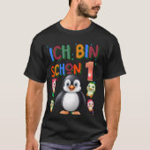 Kinder Pinguïn Verjaardag 1 Pinguïn 1e Verjaardag  T-shirt (Voorkant)