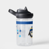 Kinder pinguïn voegt initialen sterren toe blauw C Waterfles (Rechts)