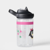 Kinder pinguïn voegt initialen toe roze CamelBak Waterfles (Rechts)