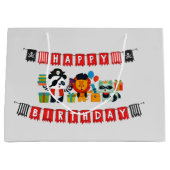 kinder piratenpartij Birthday Groot Cadeauzakje (Voorkant)