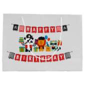 kinder piratenpartij Birthday Groot Cadeauzakje (Achterkant)