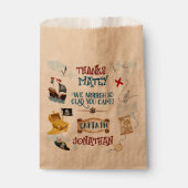 Kinder piratenpartij verjaardag dank u Favor Bedankzakje (Voorkant)