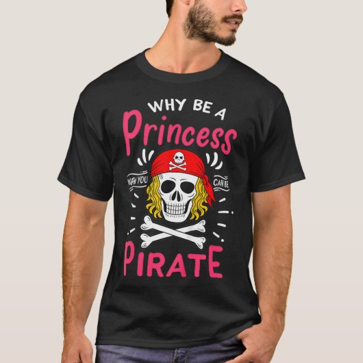 Kinder Piratenprinses T-shirt (Voorkant)