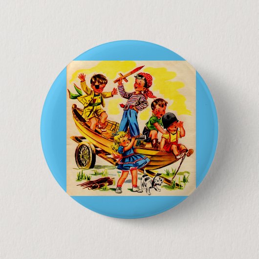 kinder piraterij ronde button 5,7 cm (Voorkant)