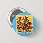 kinder piraterij ronde button 5,7 cm (Voorkant /achterkant)