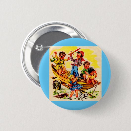 kinder piraterij ronde button 5,7 cm (Voorkant /achterkant)
