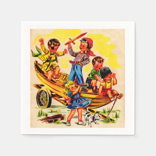 kinder piraterij servetten (Voorkant)