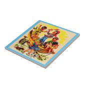 kinder piraterij tegeltje (Zijkant)