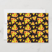 Kinder Pizza Birthday Party Kaart (Achterkant)