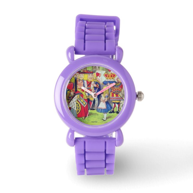 Kinder Plaats Alice in Wonderland Kinderhorloges Horloge (Voorkant)
