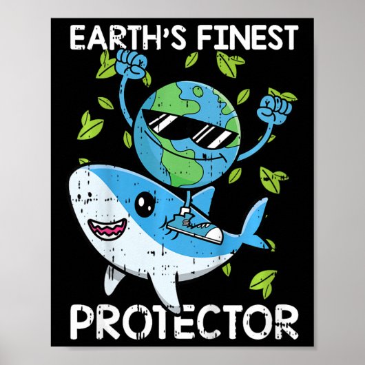 Kinder planeetbeschermer Earth Day Environmental A Poster (Voorkant)