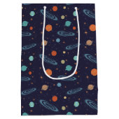 Kinder planeten Zonnestelsel Mousserende sterren Medium Cadeauzakje (Achterkant)