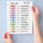 Kinder planningsterren voor de Daily Planner Flyer (Hand)