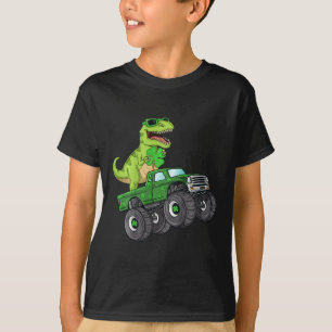 Kinder pleisterdag T rex Riding Monster Truck Di T-shirt