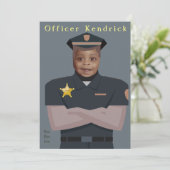 Kinder politie Birthday Kaart (Staand voorkant)