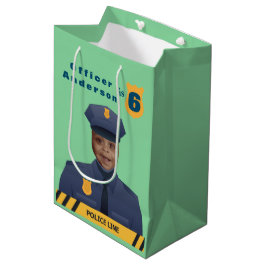 Kinder politie Birthday Medium Cadeauzakje