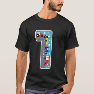 Kinder politie brandweer auto's nummer 1 jongen ee t-shirt