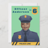 Kinder politieagent Birthday Kaart (Voorkant)