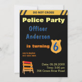 Kinder politieagent Birthday Kaart (Achterkant)