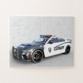 Kinder politieauto Puzzle Legpuzzel (Horizontaal)
