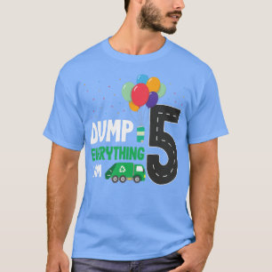 Kinder pomp Alles-Im 5 - Jongen 5-jarig vuilnis T-shirt