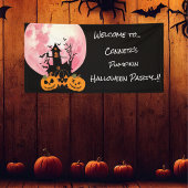 Kinder pompoen Halloween Party Spandoek