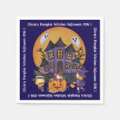 Kinder pompoen heksen Halloween Party Servet (Voorkant)
