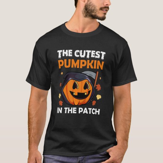 Kinder pompoen in de flacon Lazy Halloween Co T-shirt (Voorkant)