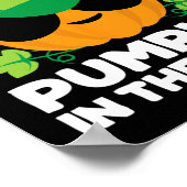 Kinder pompoen patch jongens of meisjes Herfst coo Poster (Hoek)