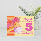 Kinder pony trekking 5 jarig jubileum kaart (Staand voorkant)