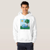 Kinder pool onder een boom hoodie (Voorkant volledig)