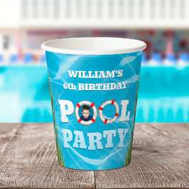 Kinder Pool Party - Birthday Party Papieren Bekers