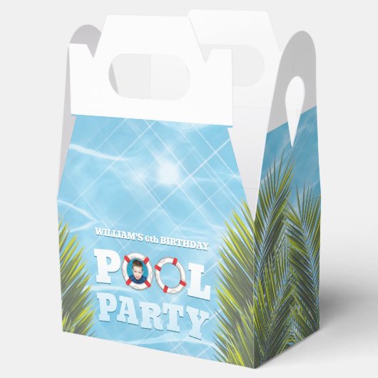 Kinder Pool Party Favor Box - Dank je cadeau Bedankdoosjes (Geopend)
